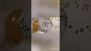 50th wedding anniversary celebration ideas🥳💐#trending #goldenjubilee #shorts