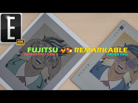 Remarkable Paper Pro vs Fujitsu Quaderno A4 Gen 3 Color Comparison