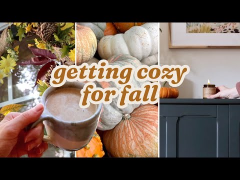 Getting COZY For Autumn 🍂 | Minimal Fall Decorating, Pumpkin Latte, Making Art + a DIY Wreath