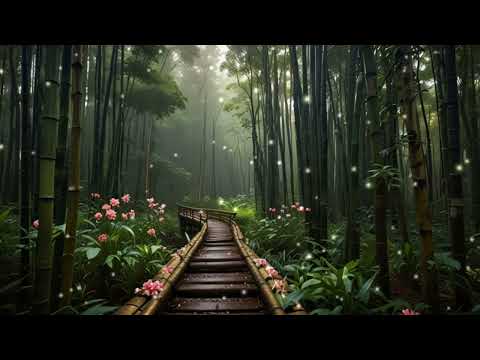 Piano Music Accompanied by Rain: A Tranquil Forest Scene for Deep Relaxation