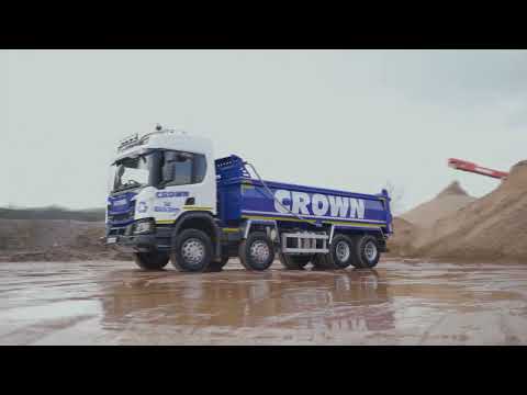 Ten new Scania XT tippers for Crown Waste Management supplied by Keltruck