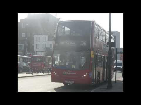 Enviro 400 Stagecoach London 19843 LX61DBU on D6 Leaving at Mile End Stn/Mile End Road for Ash Grove