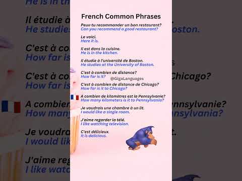 French Common Phrases Part 23 #LearnFrench #FrenchPhrases