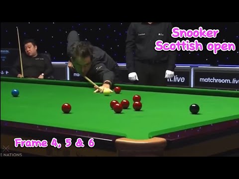 Snooker Scottish open Ronnie O’Sullivan Vs Li hang ( frame 4 , 5 & 6).