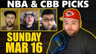 NBA & College Basketball Picks with Kyle Kirms | Sunday March 16th