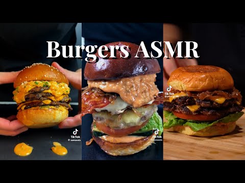 Burgers *ASMR* TikTok compilation #cooking #asmr #tiktokcompilation #satisfyingvideo