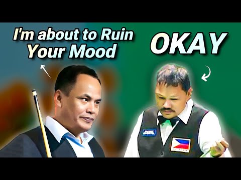 Very Determined PLAYER Tries to RUIN EFREN REYES' GAMEPLAY: Efren shows Off!