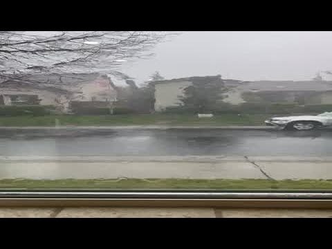 RAW | Strong winds, heavy rain in Natomas