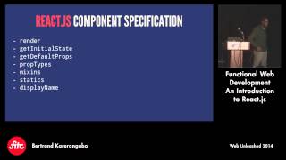Functional Web Development – An Introduction to React.js with Bertrand Karerangabo