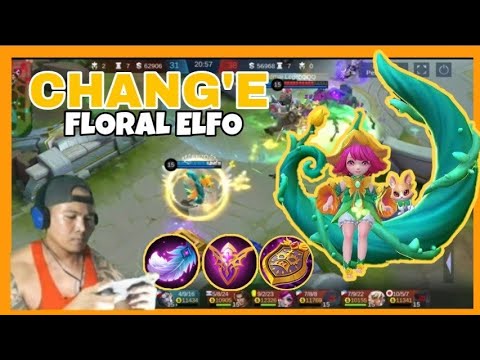 Chang'e Floral Elfo Skin, Epic Come Back | Mobile Legends