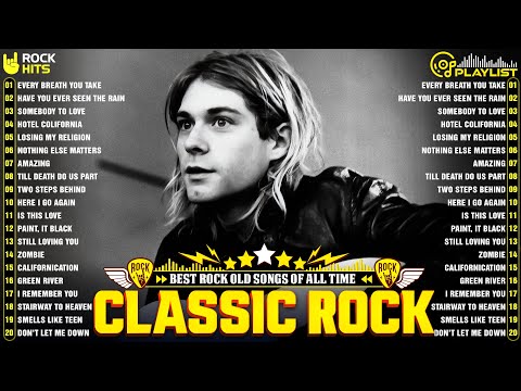 Nirvana, Led Zeppelin, Bon Jovi, Aerosmith, U2, ACDC🤘Classic Rock Songs 70s 80s 90s Full Album