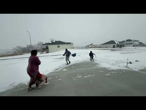 USA లో మంచు తుఫాను -20°C #snowstorm #dji #usateluguvlogs #familyfun