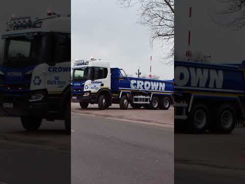 Ten new Scania XT tippers for Crown Waste Management supplied by Keltruck