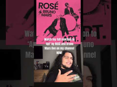 Full reaction to “APT.” by ROSÉ of Black Pink and Bruno Mars on my channel! #rosé #brunomars #apt