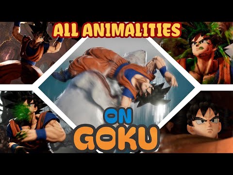 All ANIMALITIES Performed on Goku Mod - Mortal Kombat 1