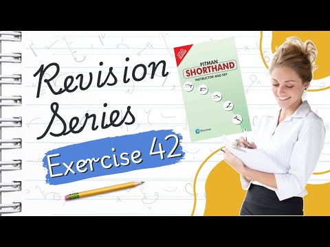 Pitman English Shorthand : Exercise -42 "REVISION SERIES" avoid common shorthand mistakes with ease!