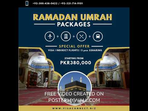 🌙✨ Special Ramadan Umrah Packages by Visa Connect 🕋 #visaconnect #bahriatownlahore #travel