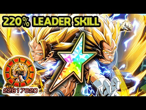 220% LEADER SKILL! 100% LR SSJ3 GOKU & SSJ2 VEGETA LEVEL 10 LINKS! Dragon Ball Z Dokkan Battle