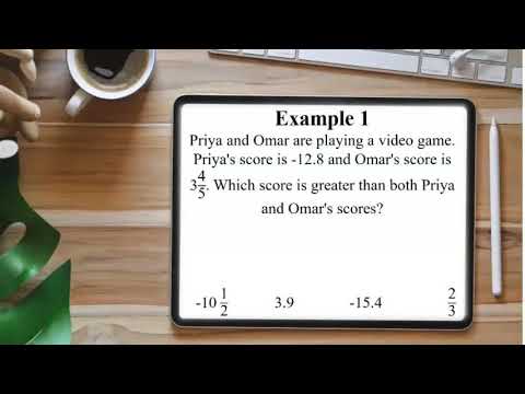 6th Grade - Math - Compare and Order Positive Rational Numbers - Topic Video