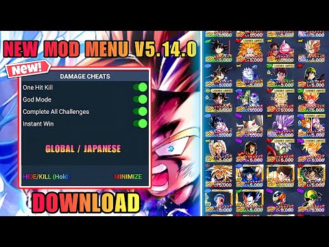 NEW! Dragon Ball Legends v5.14.0 MOD MENU APK / Unlock 14 Stars / Godly Equipment Hack