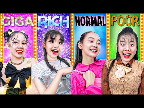 Poor Vs Rich Vs Giga Rich Vs Normal Student At School!