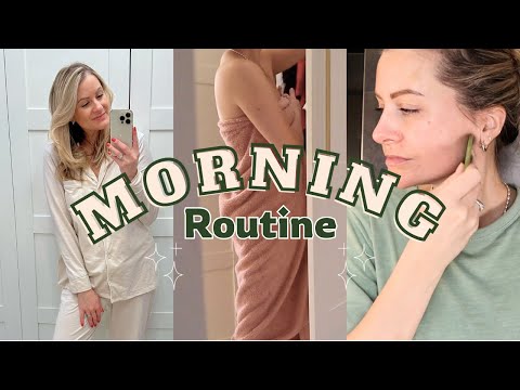 MY REALISTIC MORNING ROUTINE, 5 MINUTE MAKE UP, SKINCARE ROUTINE, INTERMITTENT FASTING. GRWM AT HOME