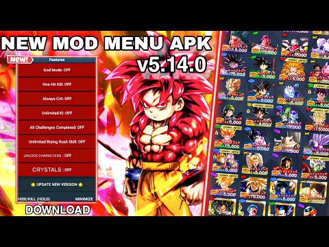 [NEW!] Dragon Ball Legends V5.14.0 MOD MENU / DB Legends Hack / Unlock All Characters 🤩