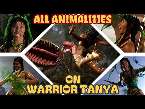 All ANIMALITIES Performed on Warrior Tanya Mod - Mortal Kombat 1