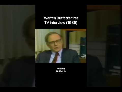 Warren Buffett's first TV interview