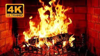 🔥 Cozy Fireplace 4K (12 HOURS). Fireplace with Crackling Fire Sounds. Crackling Fireplace 4K