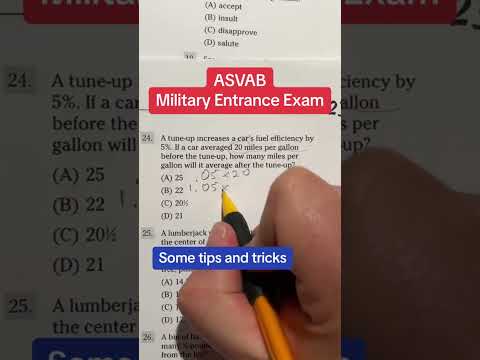 ASVAB Arithmetic Reasoning answers walkthrough 24