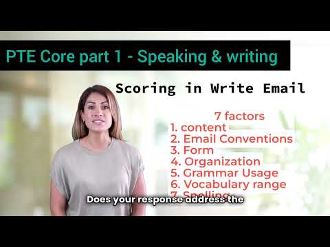 Write Email - PTE core exam pattern, test format, scoring and template | PTE for beginners