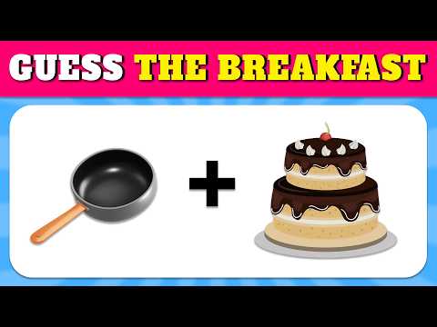 Guess The FOOD By Emoji? 🧇🥪 Breakfast Emoji Quiz | Quiz Rainbow