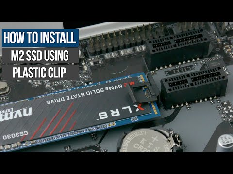 How to Install M2 SSD with Plastic Clip on Gigabyte Motherboard.