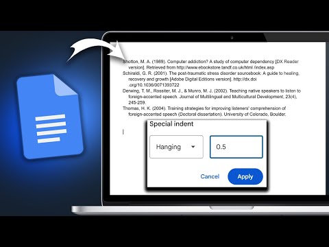 How to Add Hanging Indents in Google Docs