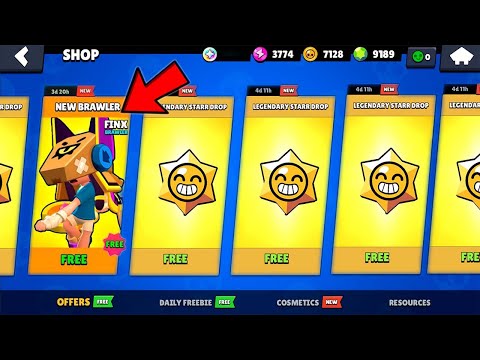 NEW UPDATE GIFTS IS HERE😜 BEST NEW BRAWLER🎁😁 LEGENDARY BRAWL STARS NEW UPDATE👍