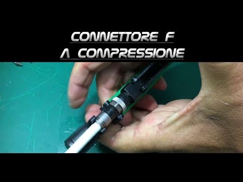 How to Install F type Compression Connector for Coax (6mm/6.8mm)