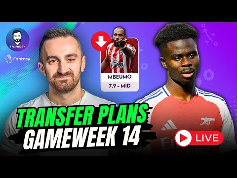 GW14 FPL TRANSFER PLANS LIVE STREAM | GW13 MATCH REACTION | Fantasy Premier League 24/25