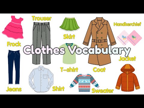 Clothes Vocabulary for Kids | Vocabulary for Kids | Learn English for Kids |