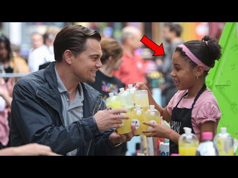 Leonardo DiCaprio Buys Lemonade At Girl’s Stand, Returns The Next Day To Surprise Her