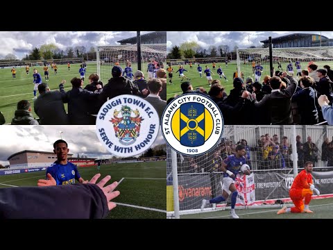 SAINTS FIGHT BACK AGAINST REBELS TO CLAIM A POINT! | SLOUGH TOWN VS ST ALBANS CITY MATCH DAY VLOG