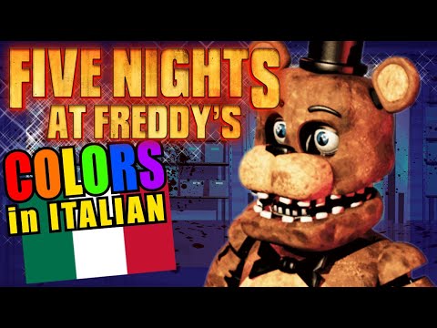 Five Nights at Freddys FNAF Teaching Italian Language Colors Educational Language Video for Kids