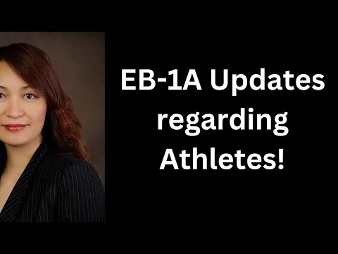 EB-1A updates regarding athletes!