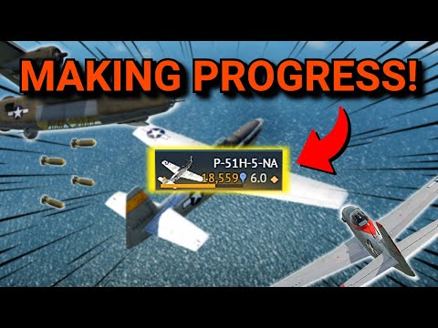 Making PROGRESS on the P-51H! | War Thunder Jet Grind [ Part 5 ]