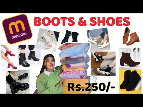 Huge* Boots & Shoes From MEESHO 🛍️🎀 || Must Watch This Video 🫶🏻🌸