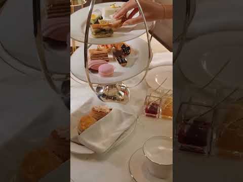 A delightful afternoon tea at Peacock Alley.