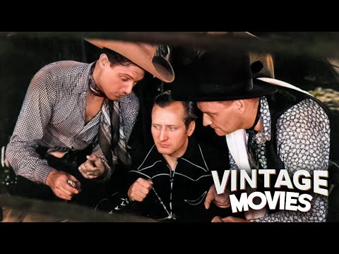 Ray Corrigan and Max Terhune Western Adventure Movie | Black and White | Vintage Movies