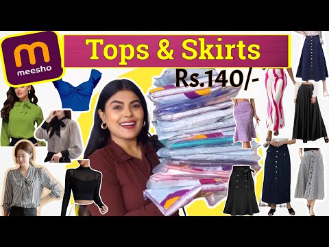 Huge* Tops & Skirts From Meesho ✨🛍️ Starts Rs.140/- Must Watch this Video 🤩🌻