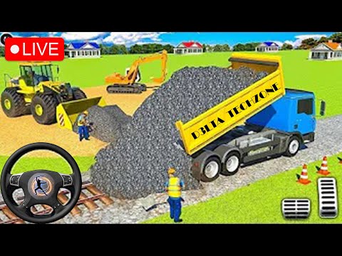 JCB 3DX Backhoe Loader Driving 🔴 Live Bus Simulator Indonesia gameplay #gameplay #live #indonesia