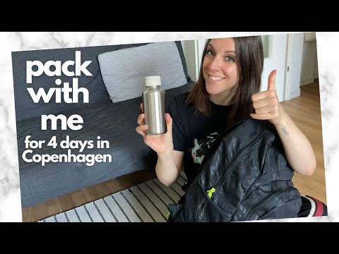 Packing for 4 days in Copenhagen, small backpack only | pack with me | minimalist travel